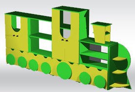 Детские игровые стенки и стелажи для садика