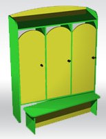 Детские игровые стенки и стелажи для садика